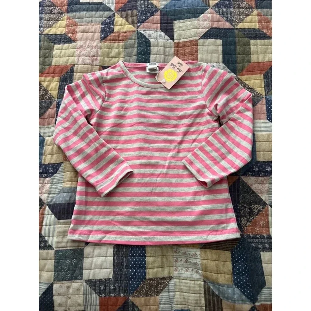 Girls’ Gray Overall Dress with Skulls & Pink Bow Size 6 NWT